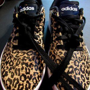 Adidas Animal Print Leather Sneaker. Size 8. Clean. Fresh.